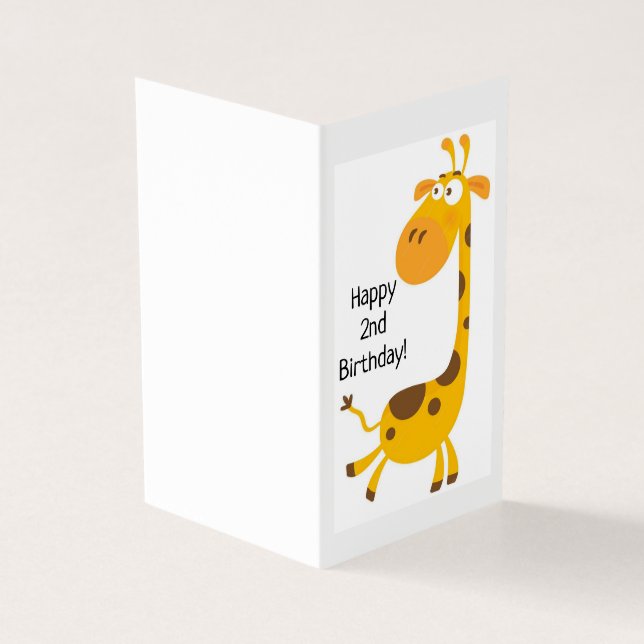 Happy 2nd Birthday - Children's Card (Outside)