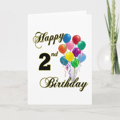 Happy 2nd Birthday Greeting Cards and Post Cards