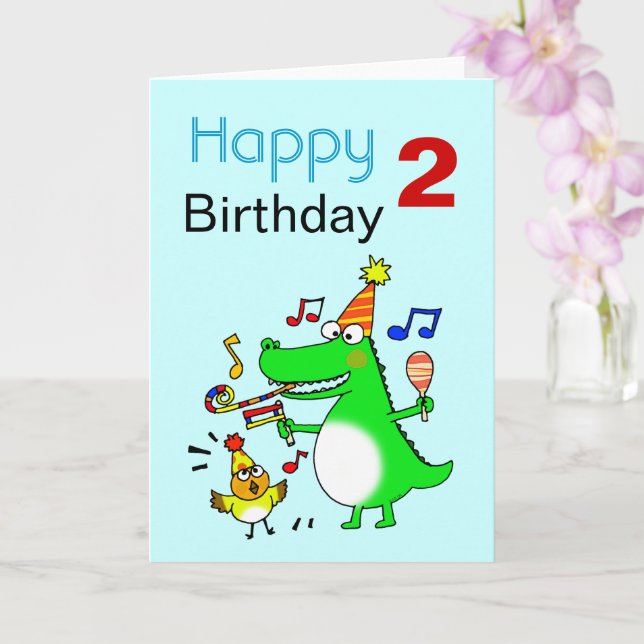 Happy 2nd Birthday ( I am 2 ) Card | Zazzle