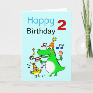 Happy 2nd Birthday ( I am 2 ) Card