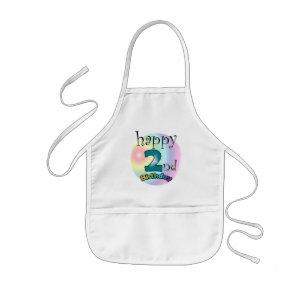 Happy 2nd Birthday Kids' Apron