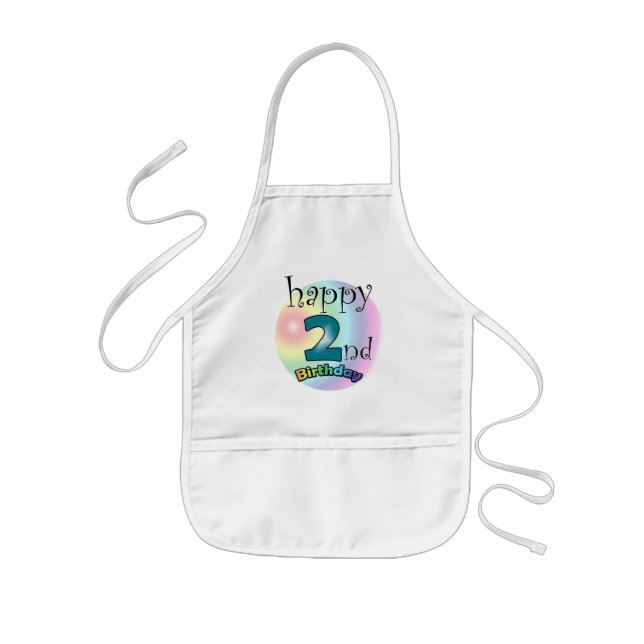 Happy 2nd Birthday Kids' Apron (Front)