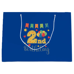 Happy 2nd Birthday Large Gift Bag