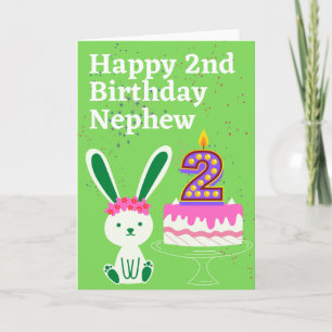 Happy 2nd Birthday Nephew Card