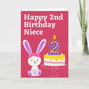 Happy 2nd Birthday Niece Card