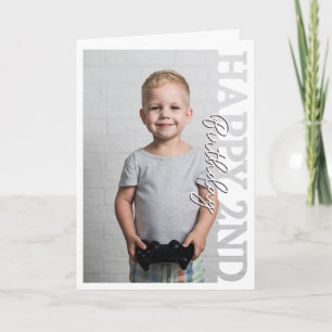 Happy 2nd Birthday Photo college Card