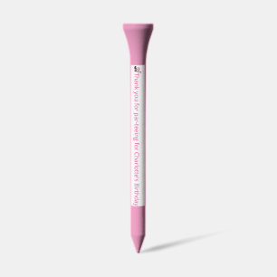 Happy 2nd Birthday Polka Dot Pink Girly Golf Tees