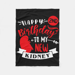 Happy 2nd Birthday To My New Kidney, Transplant An Fleece Blanket