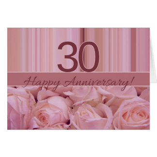 Happy 30th Anniversary roses