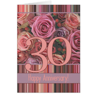 Happy 30th Anniversary roses