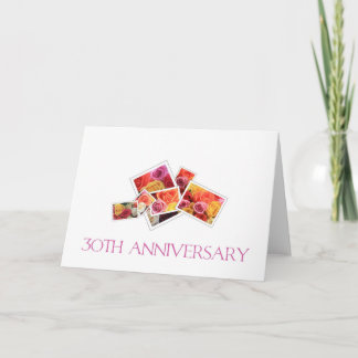 Happy 30th Anniversary roses Card