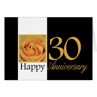 Happy 30th Anniversary roses Card