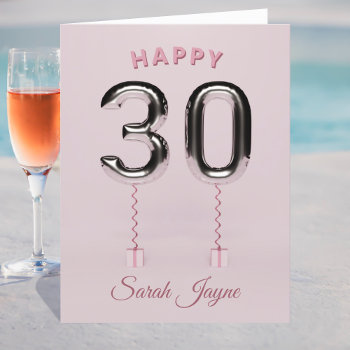 Happy 30th Birthday Card by mothersdaisy at Zazzle