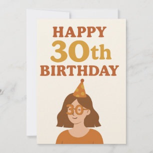 Happy 30th birthday card 