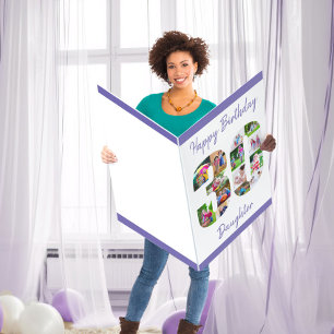 Happy 30th Birthday Daughter Big 30 Photo Collage Card