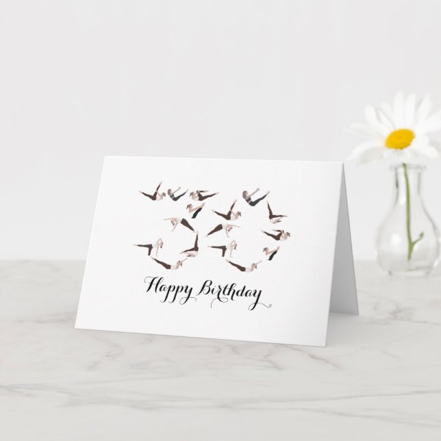 Happy 30th Birthday Pilates Card (Small Plant)