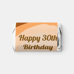 Happy 30th birthday rustic wooden Halloween fall b Hershey's Miniatures