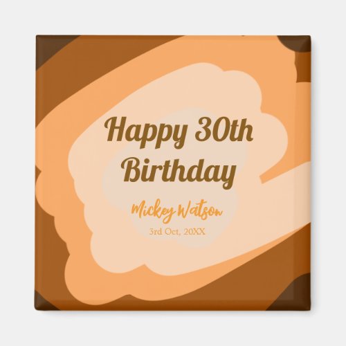 Happy 30th birthday rustic wooden Halloween fall b