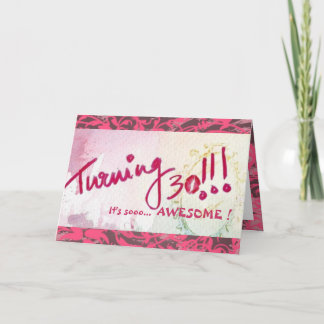 Happy 30th Birthday, Sister! (Customizable) Card