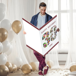 Happy 30th Birthday Son Big 30 Photo Collage Card