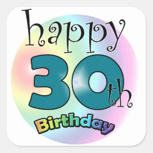 30th Anniversary Stickers | Zazzle