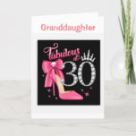 HAPPY *30th BIRTHDAY TO  YOU *GRANDDAUGHTER* Card<br><div class="desc">HAPPY **30th*** BIRTHDAY  ***GRANDDAUGHTER**** THANKS FOR STOPPING BY ONE OF MY EIGHT STORES!</div>