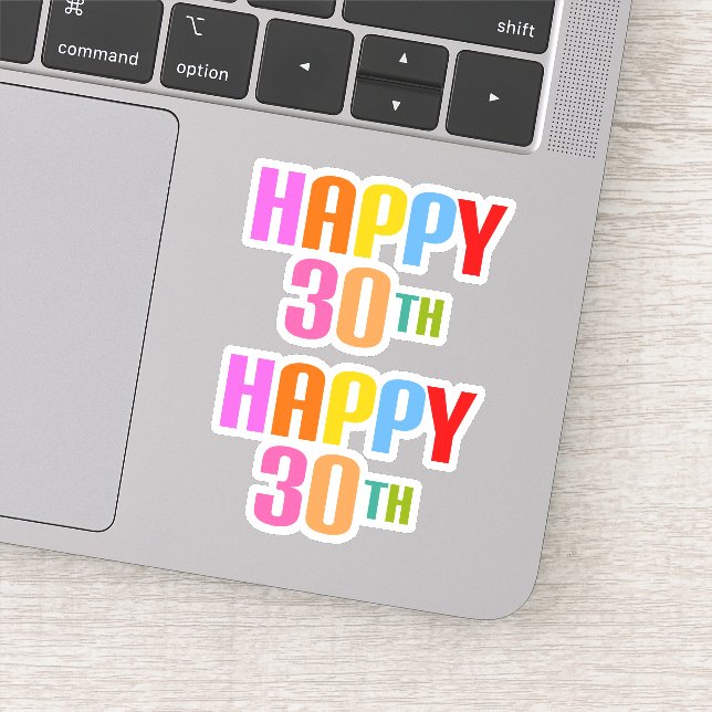 Happy 30th sticker (Detail)