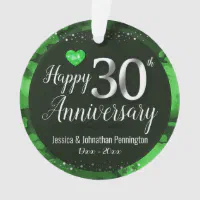  30th Anniversary Ornament 2023, 30th Anniversary Gifts For Women,  30th Wedding Anniversary Gifts For Husband, 30 Year Anniversary Ornament,  30th Anniversary Christmas Ornament, Pearl Anniversary : Handmade Products