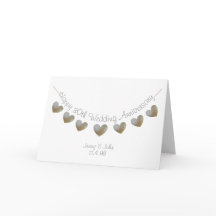 Happy 30th Wedding Anniversary pearl heart card