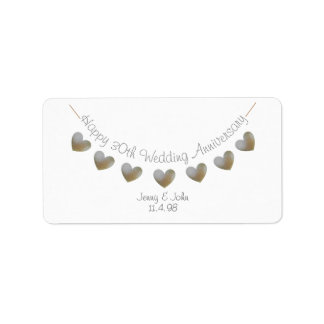 Happy 30th Wedding Anniversary pearl label