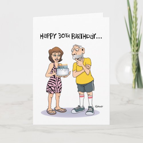 Happy 30th x 2 Birthday Card