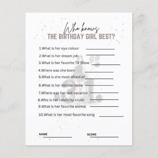 happy 31st birthday, (Front)