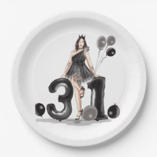 happy 31st birthday, paper plates