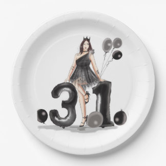 happy 31st birthday, paper plates