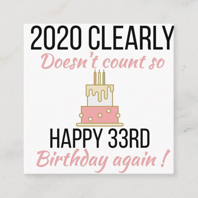 Happy 34th Birthday, Funny 34th birthday card (Front)