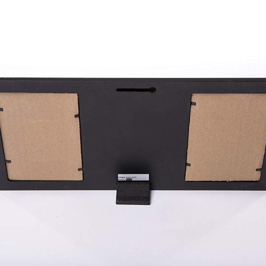 Happy 35th Anniversary Black Double Photo Frame (Back)