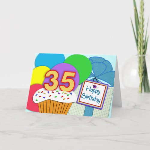 Happy 35th Birthday Card