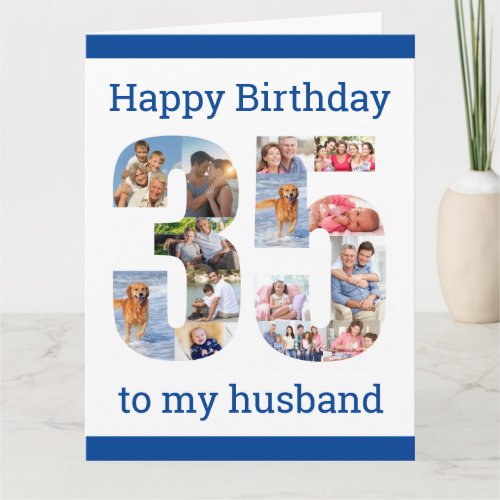 Happy 35th Birthday Husband 35 Photo Collage