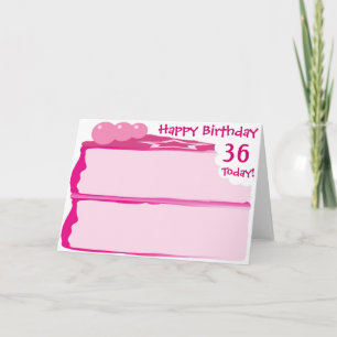 Happy 36th Birthday Card