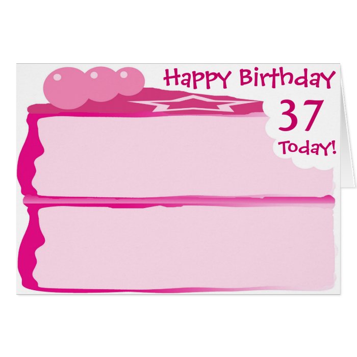 Happy 37th Birthday Greeting Cards