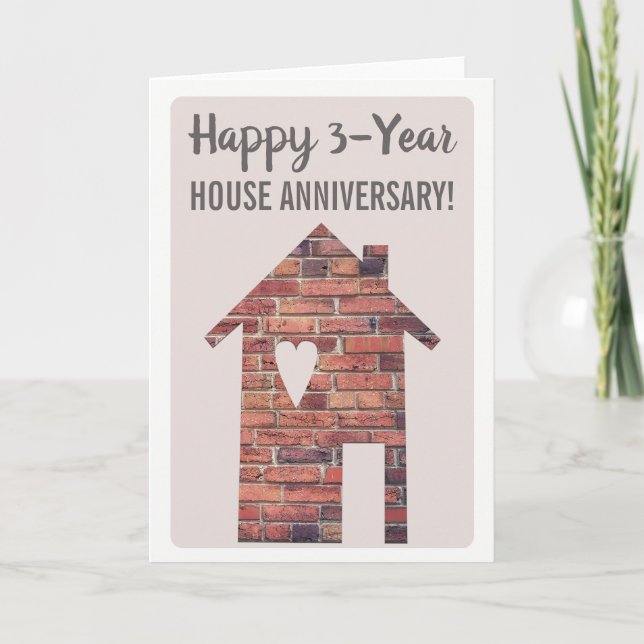 Happy 3-Year Houseaversary Card (Front)