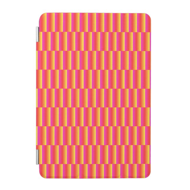 Happy 3D Rainbow Tiles Pattern iPad Mini Cover (Front)