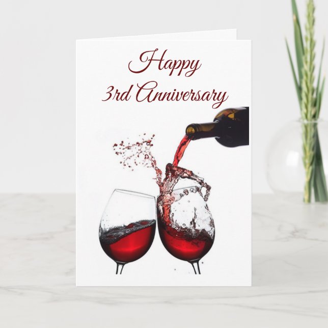 ***HAPPY 3rd ANNIVERSARY*** TO THE LOVE OF MY LIFE Card (Front)