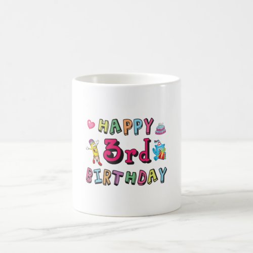 Happy 3rd Birthday 3 year old b_day wishes Coffee Mug