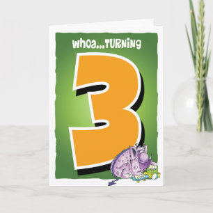 Happy 3rd birthday card
