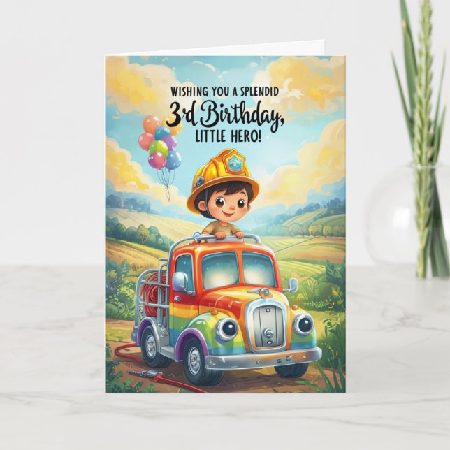 Happy 3rd Birthday Card (Front)