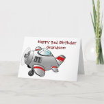 **HAPPY 3rd  BIRTHDAY TO OUR GRANDSON** Card<br><div class="desc">I REALLY LOVE THIS LITTLE CARD AND HOPE YOU LIKE IT ENOUGH FOR ***YOUR SPECIAL LITTLE BOY AND GRANDSON*** IF YOU WISH CHECK OUT THE MATCHING PILLOW AT THIS STORE :) and CHANGE THE AGE IN A FEW SECONDS :)</div>