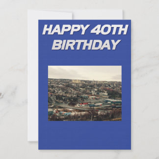 Happy 40's Birthday Card