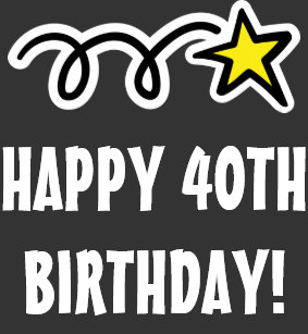men 40th birthday cards