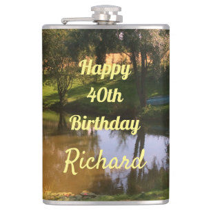 Happy 40th Birthday Flask